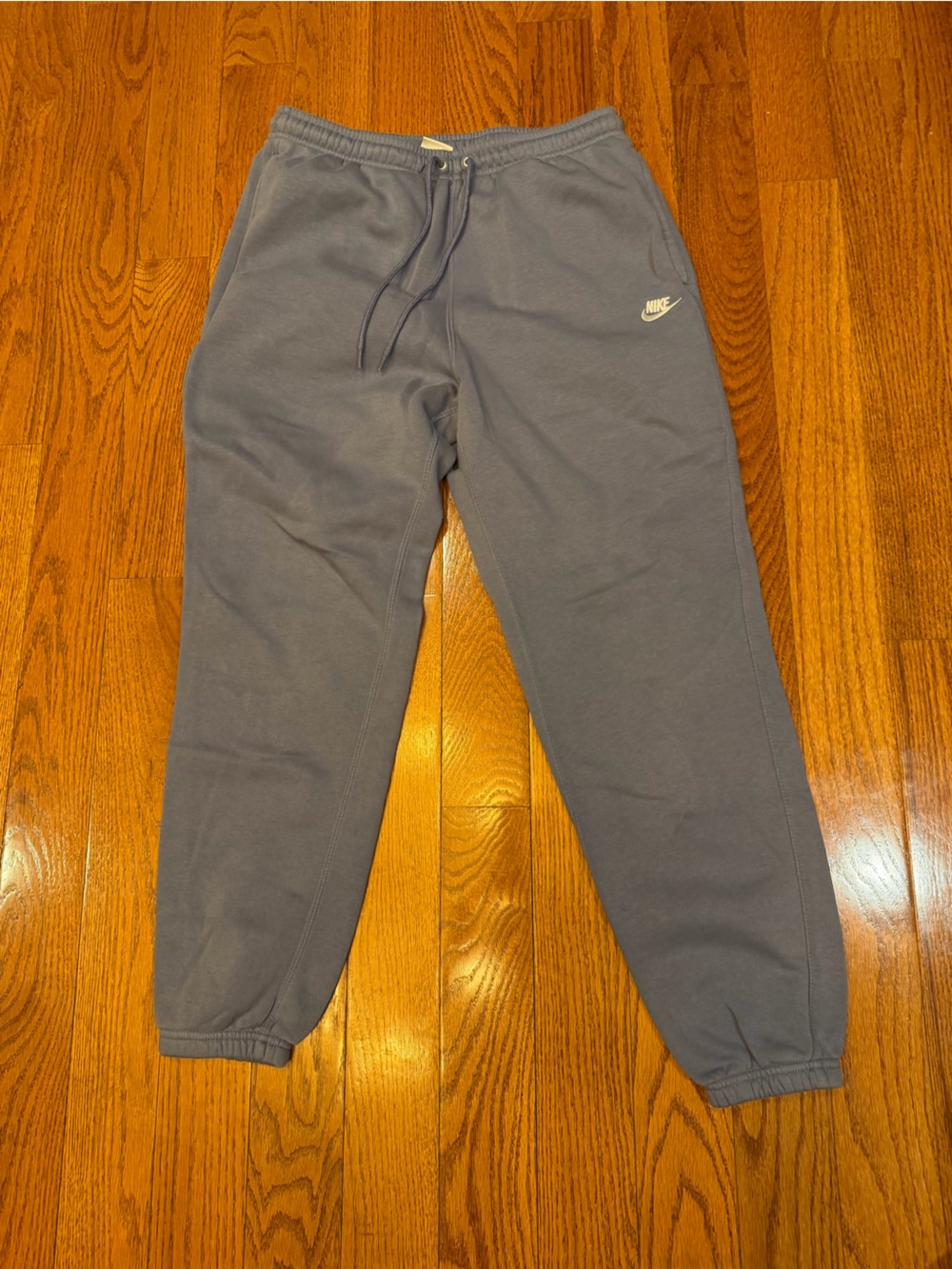 Nike Grayish-Blue Sweatpants with Logo size medium men’s
